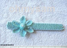 CLOSEOUT 1 1 NEW PASTEL COLOR SEQUIN ELASTIC SOFT HEADBAND 1 " W / 3" FLOWER