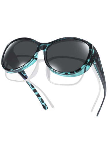 Oversized Polarized Sunglasses Fit Over Glasses Wear Over Glasses for Women UV