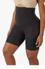 Maidenform Shapewear Hi Waist Thigh Slimmer Black Size XL 00238