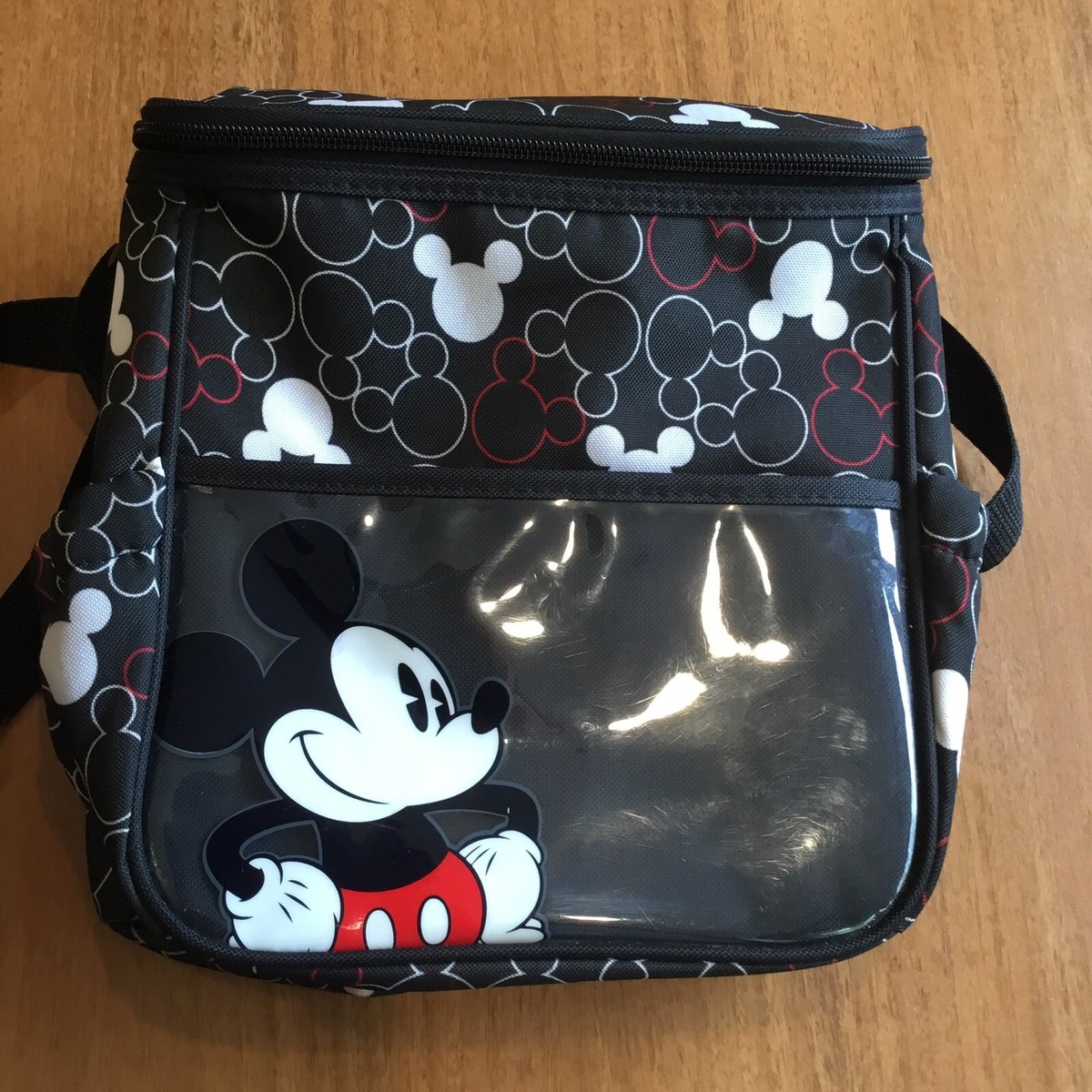 Disney Baby Mini Shoulder Bag Diaper Bag Two Bottle Pockets Mickey 