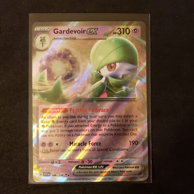 2023 Pokemon Scarlet Violet Gardevoir Ex Double Rare 086/198