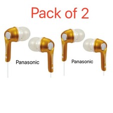 2 x Panasonic RP-HJE270E-Y Ear Phones for iPod - Yellow