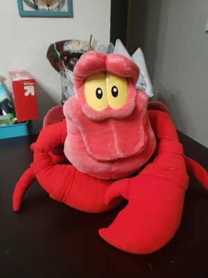 LARGE Disney SEBASTIAN the Crab THE LITTLE MERMAID Stuffed PLUSH TOY 36x24 | eBay