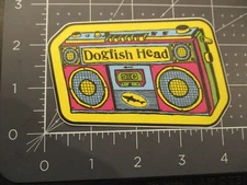 DOGFISH HEAD dog fish yellow jukebox STICKER decal craft beer brewing brewery B