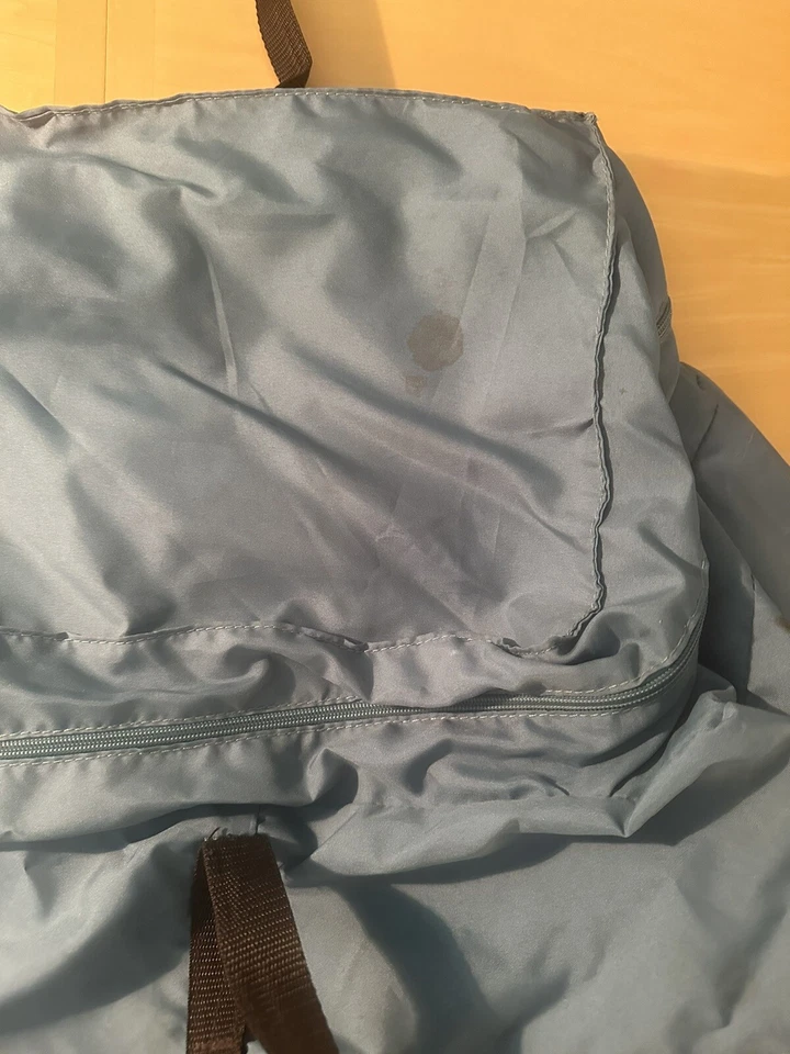 Bolsa de Transporte de Almacenamiento Pack n Play EXTRA GRANDE Azul -2 Áreas de Almacenamiento con Cremallera RARA Foto 4 de 4