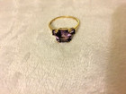 Rare 14K Yellow Gold Amythest Ring- pre owned — photo 1