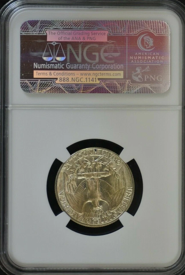 1951 D - SILVER WASHINGTON QUARTER - NGC MS66 CONDITION GEM - Image 3 of 4