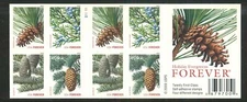 U.S. - 4478-81 (4481b)  - Complete  Booklet - Evergreens - Never Hinged