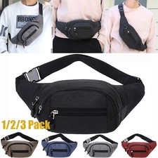 Men Women Fanny Pack Belt Waist Bag Cross Body Sling Shoulder Travel Sport Pouch