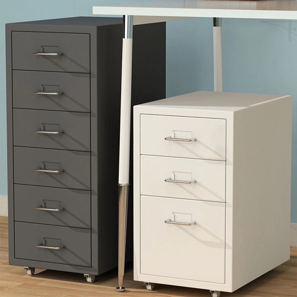 Metal Drawer Filing Cabinet Mobile Printer Stand Vertical File Cabinet Office uk