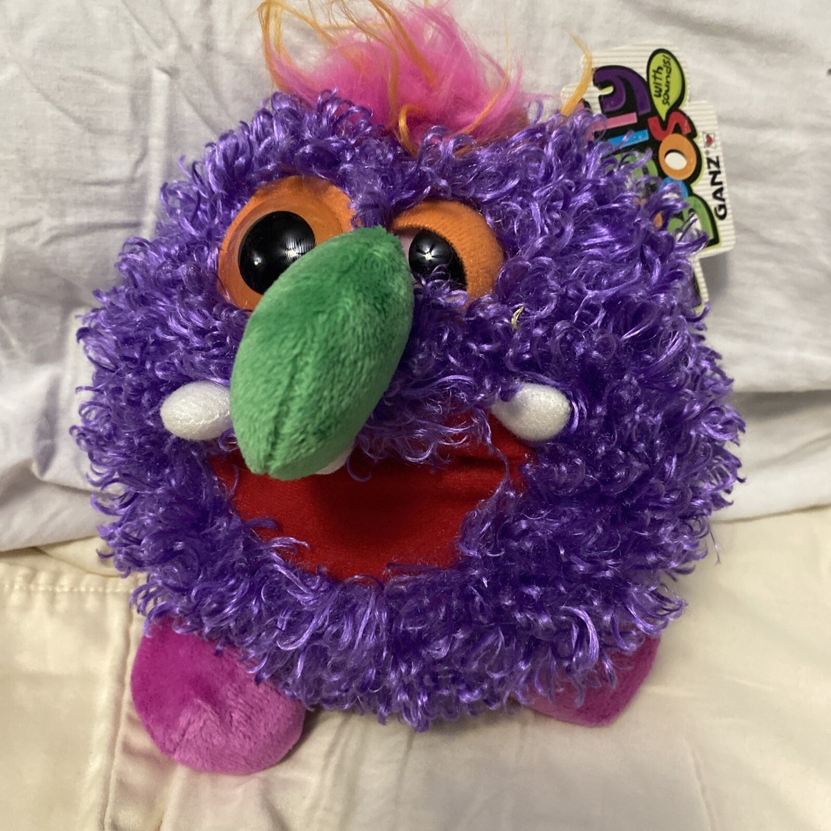 Ganz Lazy Eye Creature Boogity Boos Monster Plush purple NO Sound