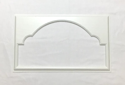 1 Amarr Cathedral Replacement Insert for Short Panel Amarr Garage Door White