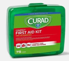 CURAD Compact First Aid Kit 75 piece