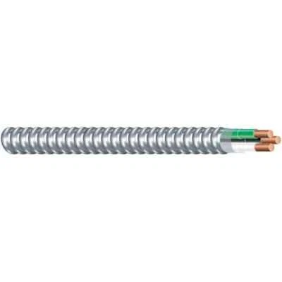 Armorlite Wire 10/2 BLACK/WHITE Solid MC Copper Metal Clad Cable BY THE FOOT - Image 1 of 4