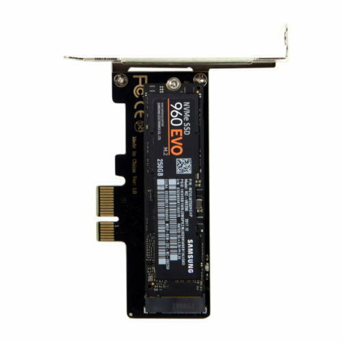 PCI-E 3.0 x1 Lane to M.2 M-Key SSD Nvme AHCI PCI Express Adapter Card PCIE SSD - Picture 1 of 5