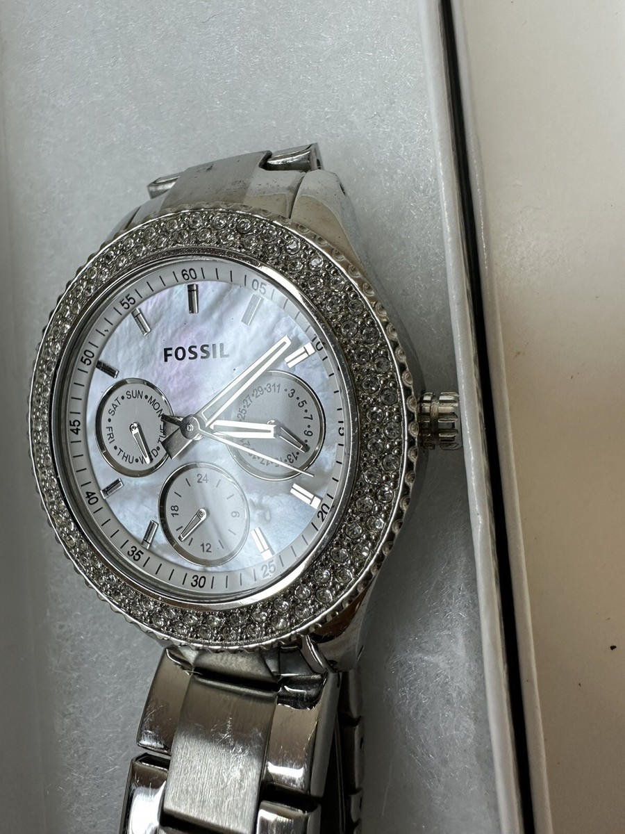Fossil ES2860 Womens Silver Stainless Steel Analog Dial  display picture 3