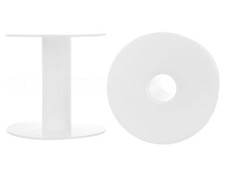 White Plastic Spools - 2" x 2 1/4" - Ribbon Cord Thread Wire Bobbin Reel