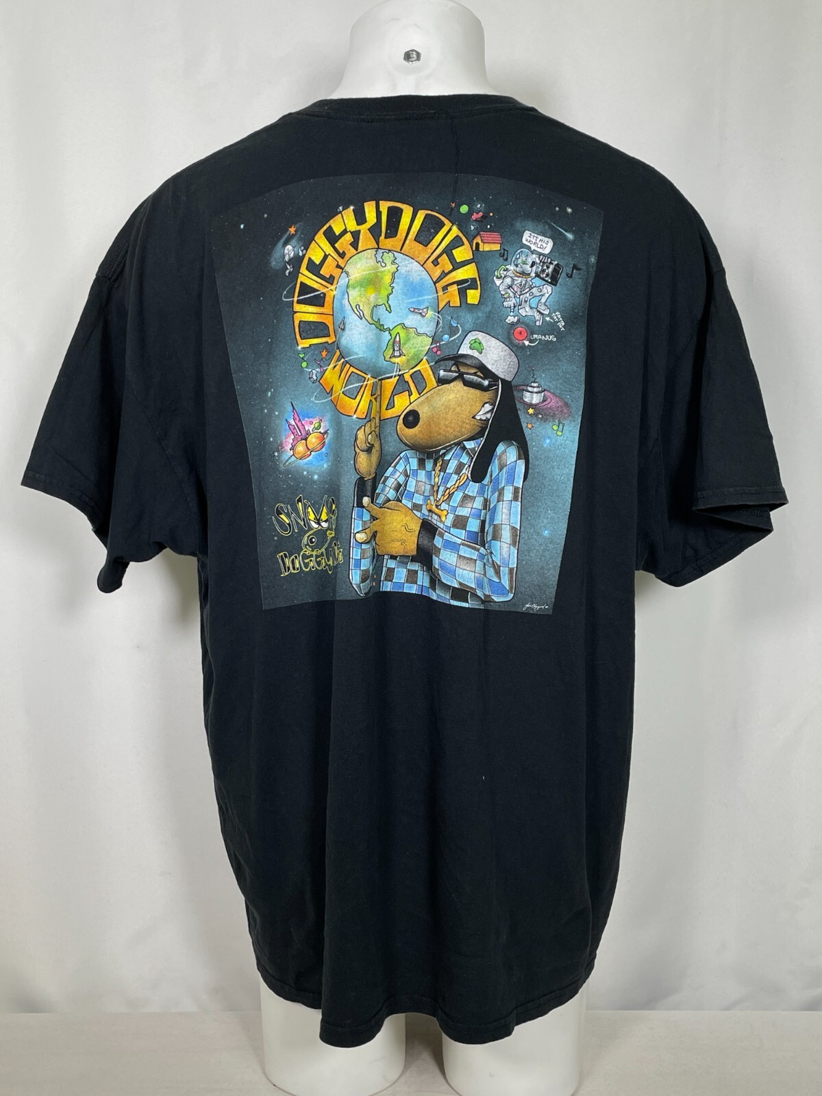 FILA Snoop Doggy Dogg World Death Row Records Maglietta Nera Ufficiale Uomo 3XL