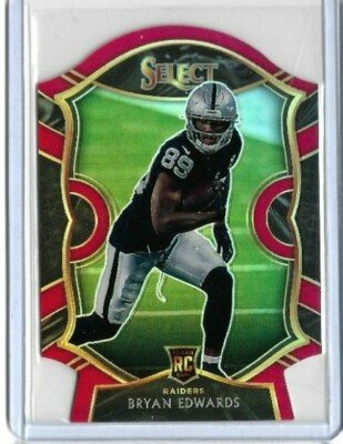 2020 Panini Select Bryan Edwards Concourse Red Die Cut Prizm RC