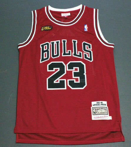 Retro 1998 Finals Michael Jordan #23 Chicago Bulls Basketball Trikot Jersey CA21 - Afbeelding 1 van 8