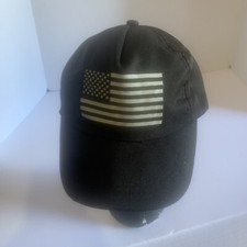 Youth Black American Flag Hat Adjustable Baseball Cap America