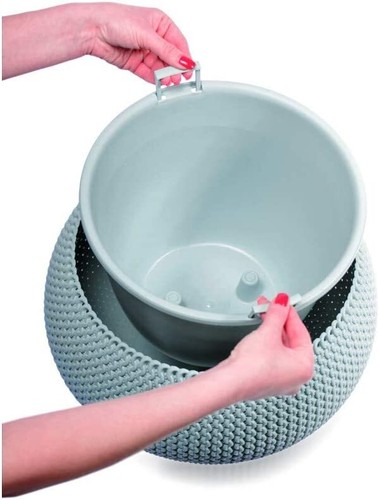 Piantatrice da appendere vasi per piante abbeveratoio giardino recinzione balcone ringhiera vaso fiori plofy - Foto 41 di 70