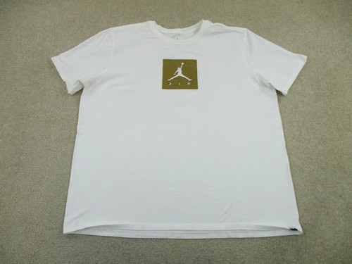 Jordan Shirt Adult 2XL XXL White Gold 