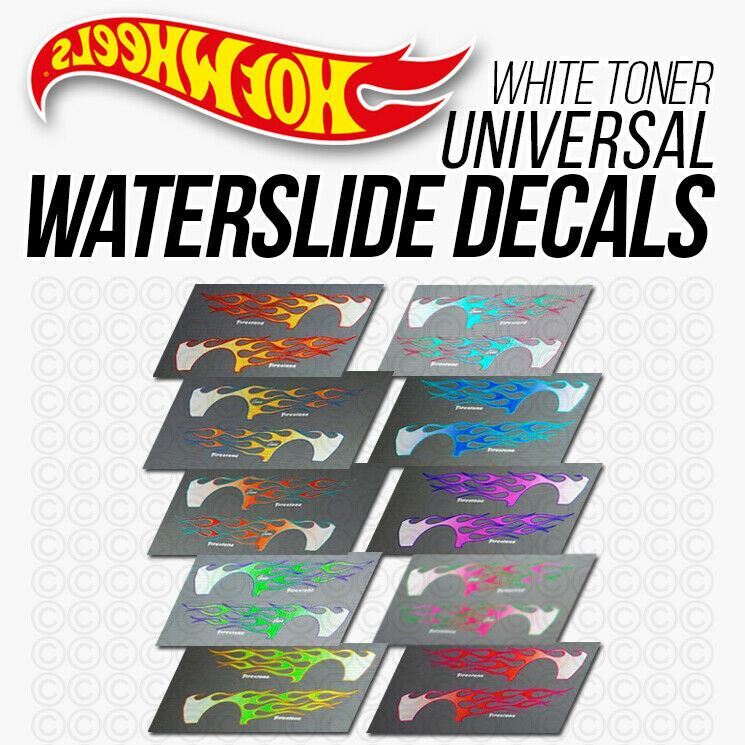 Hot Wheels FLAMES WaterSlide Decal 1/64 Scale Custom Journal Monkey