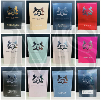 PARFUMS DE MARLY Perfume Sample Spray 1.5 ml each YOU CHOOSE SCENT New on Card