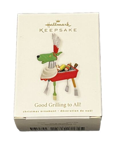 2010 Good Grilling to All Reindeer Hallmark Keepsake Ornament NIB - Picture 1 of 4