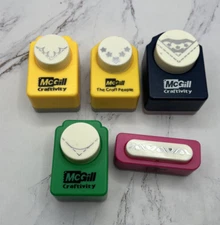 Lot of 5 McGill Border & Corner Paper Punches For Crafts Scrapbook Card Making