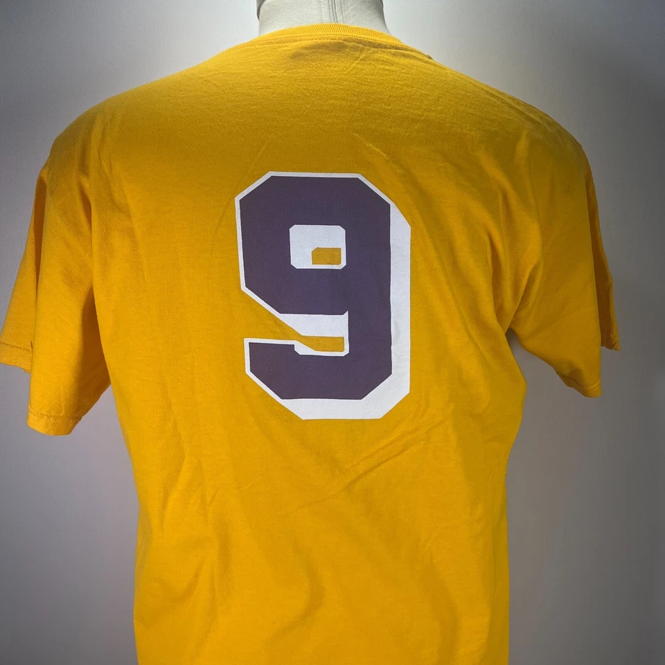 Vintage Champion Los Angeles Lakers Nick Van Exel #9 Basketball T-Shirt Men XL  - Image 4 of 4