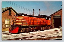 FJ&G Alco Switcher #21 Train Postcard 1969 Fonda Johnstown Gloversville RR
