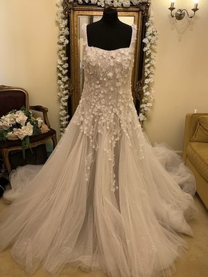 Allure Disney Wedding Dress Style D377 Snow-white Size 16/18 Blush