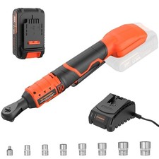 Parrior 20v Cordless Electric Ratchet Wrench Set With 7 Sockets 60nm - Orange Parrior 20v Cordless Electric Ratchet Wrench Set With 7 Sockets 60nm - Orange