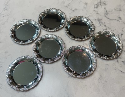 Vintage Shelton Ware no. 383 Carefree Chromium Coasters Set Of 7