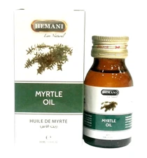 Hemani MYRTLE Oil, Natural Oil for Aromatherapy, Skin and Hair Care / زيت الأس