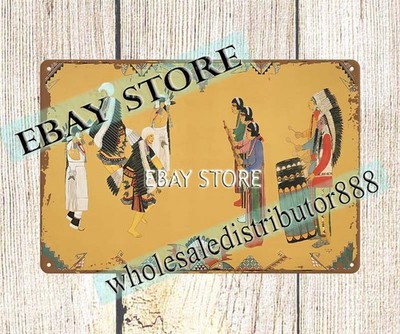 1930s native American art Eagle Dance Tonita Pena tin sign