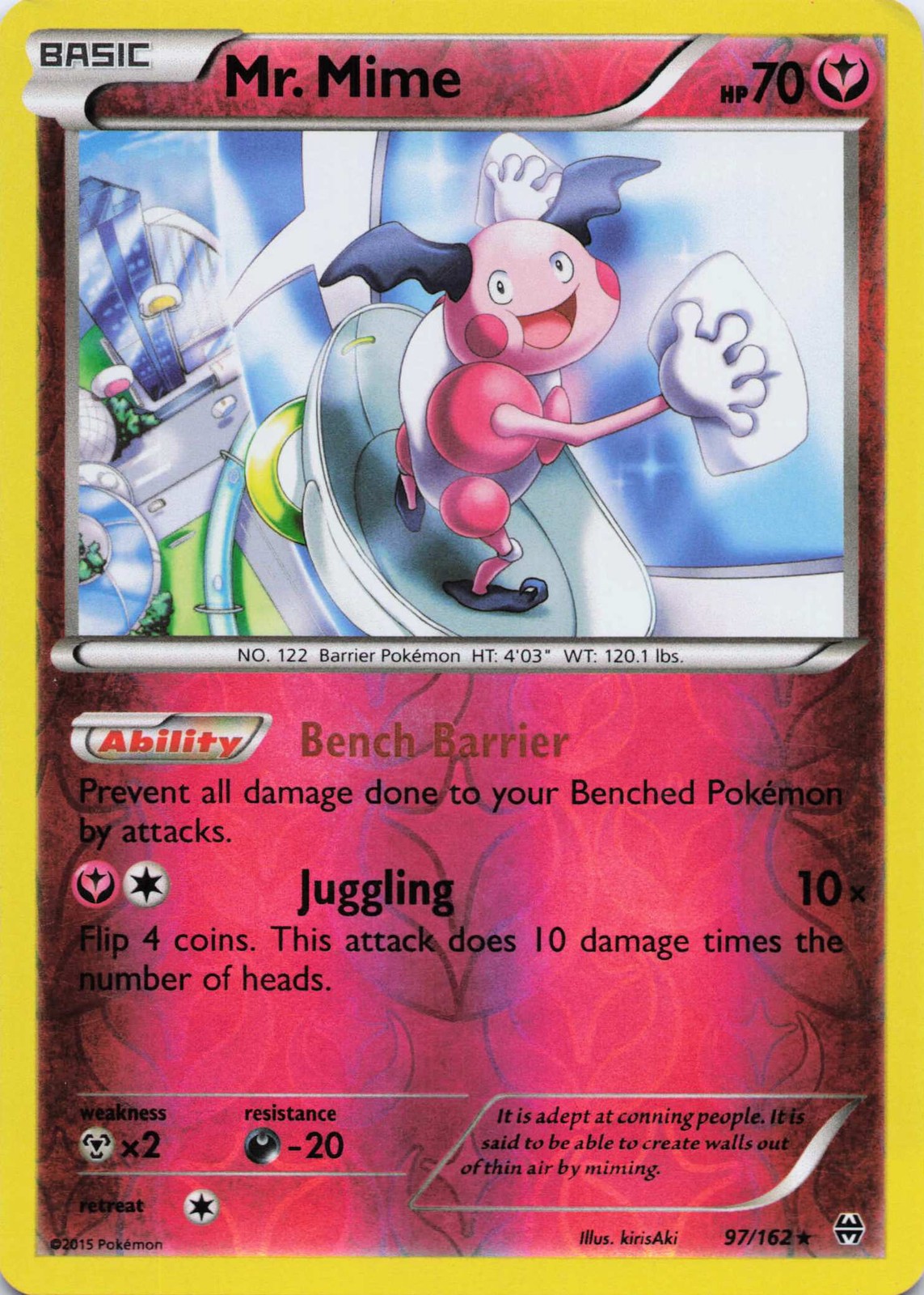 Mr. Mime Rare XY - BREAKthrough 97/162 LP