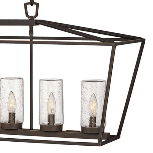 Alford Place 40"W Bronze 6-Light Outdoor Island Chandelier - Picture 7 of 10