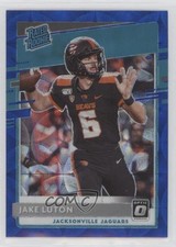 2020 Panini Donruss Optic Rated Rookies Blue Scope Prizm Jake Luton #194 8vm