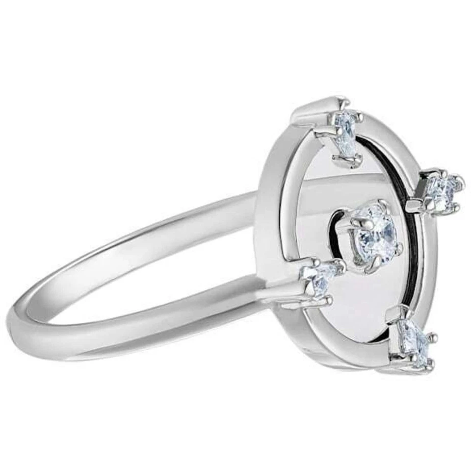 Anillo para mujer Swarovski enchapado en rodio norte cristales blancos, talla 6,75 5551798 Foto 2 de 4