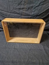 IKEA BÅS Wooden Wall Display Box Shadow Frame Glass Front 1999 Vintage