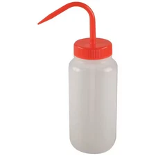 Wash Bottle, Standard Spout, 16 Oz., Red (Formerly Lab Safety Supply),  6Far9