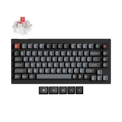Keychron V1 8K QMK Wired Mechanische Tastatur QWERTY US - Super Red Switch