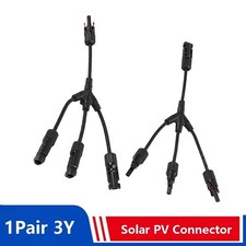 MC4 Solar Panel Y Branch Connector 3-in-1 & 2-in-1 Male Female Waterproof PV