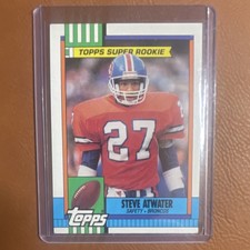 Topps 1990 Steve Atwater #29 With Disclaimer Denver Broncos Football Card