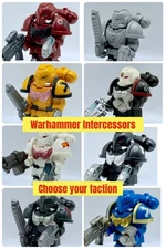 Custom PAD Printed LEGO WARHAMMER 40K SPACE MARINE INTERCESSOR PICK YOUR FACTION