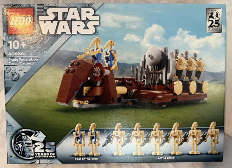 LEGO Star Wars 40686 Trade Federation Troop Carrier 25th Anniversary NEW SEALED