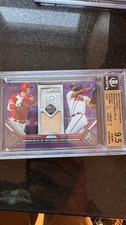 Game Used Base Bat Relic 16/25 Uni # JPN Ohtani Acuna 2023 MLB Topps Now BGS 9.5